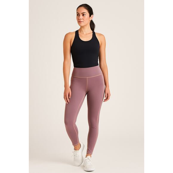 Athleta Mauve High Rise Leggings Size Medium 25” Inseam - Picture 1 of 7